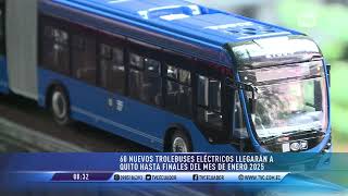 Llegan más trolebuses eléctricos para Quito en 2025 [upl. by Boccaj]