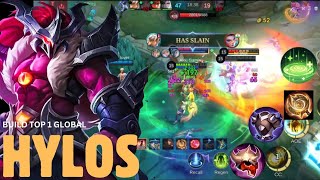 HYLOS BEST BUILD 2024  SOLO RANK PUSH WITH HYLOS  MLBB [upl. by Arua]