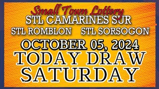 STL CAMARINES STL ROMBLON  STL SORSOGON RESULT TODAY DRAW OCTOBER 05 2024 [upl. by Ennovaj]