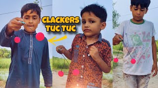 Clackers TUC TUC Game  how to play clackers tak tak  Clackers toy ball  1970s Clackers [upl. by Bartholomew]