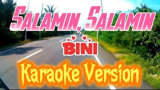 Salamin Salamin  Bini  Karaoke Version [upl. by Zicarelli95]