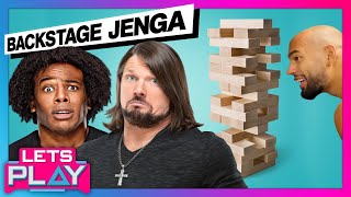 AJ Styles Mikaze amp Austin Creed play JENGA backstage at Raw [upl. by Reham]