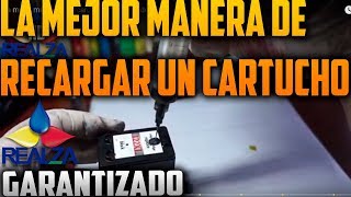 🔴LA MEJOR MANERA DE RECARGAR UN CARTUCHO❗ TINTA HP ORIGINAL 2019👈 [upl. by Aihseym83]