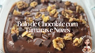 Bolo de Chocolate com Tâmaras e Nozes  Doce Hobby [upl. by O'Donnell]