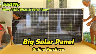 Waaree Mono PERC Bifacial Solar Panel online purchase  WAAREE 550Wp Solar Panel [upl. by Ettevi]