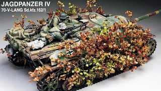 Camouflaged JAGDPANZER IV70 V LANG  Part 2  135 TAMIYA   Painting  weathering [upl. by Phebe376]