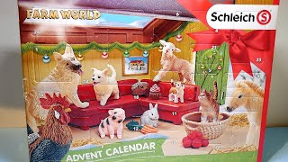 Schleich Farm World Advent Calendar 2018 Opening  Schleich 97700 [upl. by Edik]