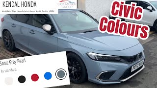 Honda Civic Colour Guide 2024  Kendal Honda [upl. by Eiralc]