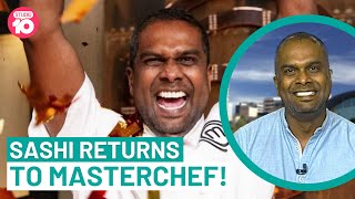 Sashi Returns To The MasterChef Kitchen  Studio 10 [upl. by Ahsinehs]