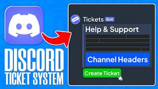 How To Setup Discord Ticket Support System [upl. by Harmonie]