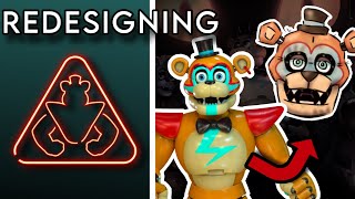 Redesigning Fnaf SECURITY BREACH Tweaking Them To Be Just Right [upl. by Sisile]