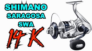 Shimano SRG14000SWAXG Saragosa SWA Spinning Reel Review  JampH Tackle [upl. by Berey]