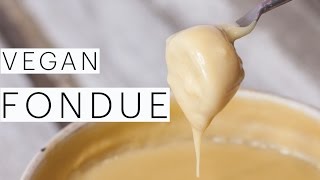 Vegan Cheese Fondue Recipe  Party Food Ideas  Easy Vegan Fondue  Vegan cheese recipe  Edgy Veg [upl. by Deanne]