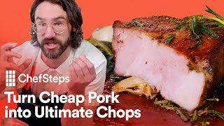 How to Turn Cheap Pork Shoulder into the Ultimate Pork Chop  ChefSteps [upl. by Tamarah]