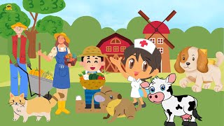 The Farmer in the Dell  children song  dave and ava poem [upl. by Ness204]