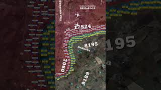 Battle of AvdiivkaАвдеевка Timelapse Map  Feb 2022 to Dec 2023 [upl. by Martz]