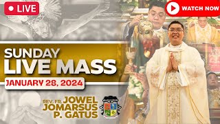 SUNDAY FILIPINO MASS LIVE TODAY ONLINE II JANUARY 28 2024 II FR JOWEL JOMARSUS GATUS [upl. by Oulman]