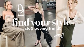 How to Stop Buying Trends  Find Your Style  from a stylist [upl. by Rabkin]