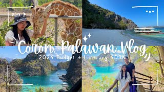 Coron Palawan 2024 Vlog Budget  Itinerary [upl. by Alliw]