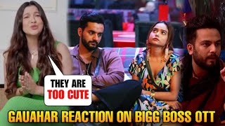 Gauhar Khan reaction on Her favourite contestant of bigg boss ott season 2 Gauhar top 3 players [upl. by Riorsson]