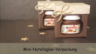 Mini NussNougatCreme Verpackung mit Produkten von StampinUP [upl. by Hut782]