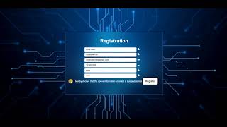 Registration Form in HTML amp CSS [upl. by Todd11]