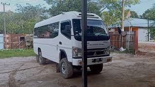 bus karyawan 4x4  Mitsubishi canter Fuso 2020 110 ps [upl. by Yecies]