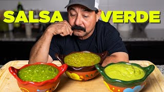 Salsa Verde Secrets The 3 Most Popular amp Delicious Recipes Jalapeño Tomatillo  Guacamole [upl. by Goodill586]