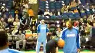 Allen Iverson in warm up UNREAL [upl. by Cinimmod]