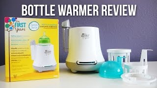 The First Years Simple Serve Bottle Warmer Review amp Demo [upl. by Netsyrk]