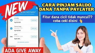 aman OJK ✅ cara cek dana cicil apakah sudah tersedia  Cara pinjam saldo DANA langsung cair [upl. by Marleen]