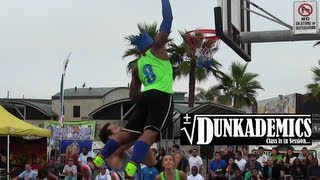 AMAZING Dunks at VBL Celebrity Game [upl. by Aynek]