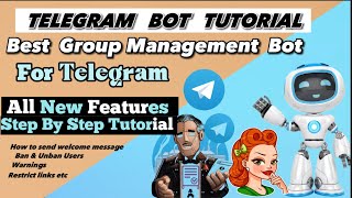 Telegram Bot Tutorial  How To Add Bot To Telegram Group [upl. by Mclain]