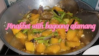 Pinakbet with Bagoong Alamang My Version filipinofood filipinorecipe pinakbetrecipe [upl. by Nylknarf]