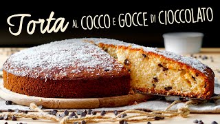 TORTA AL COCCO E GOCCE DI CIOCCOLATO  Ricetta Facile  BuonIdea [upl. by Ahseet]