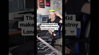 The Backpack Kid makes a Destroy Lonely type beat 💀 destroylonely thebackpackkid beats [upl. by Nemad218]