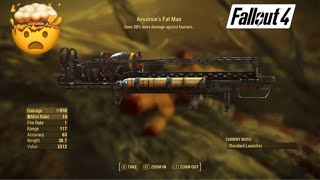 FALLOUT 4 LEGENDARY WEAPON PICK UP “ASSASSIN’S FAT MAN” IS IT WORTH USING [upl. by Trawets]