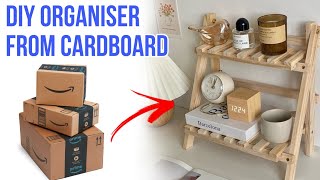 Diy Wooden organiser recreated from Pinterest🤎🍂  Diy organiser pinterest viral aesthetic diy [upl. by Peppard]