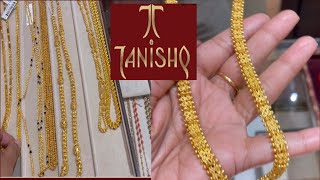 Tanishq latest gold chain collections with weight and price  HSR layout bangalore [upl. by Chi]