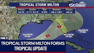 Tropical Storm Milton heads toward Florida [upl. by Fern]