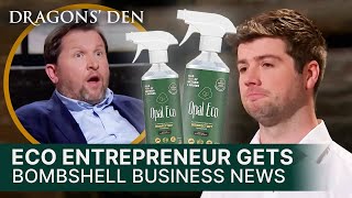 Eco Entrepreneur Receives Sudden Business Altering News  SEASON 19  Dragons Den [upl. by Sasnett]