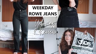 WEEKDAY ROWE JEANS Unboxing amp Review [upl. by Nahtaoj435]