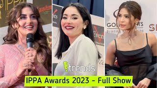 Hania Amir Hiba Bukhari Humayun Saeed Ayesha Omar at IPPA Awards 2023  Manchester [upl. by Carbrey317]