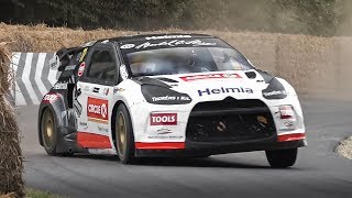 CRAZY Driving by 17yearold Oliver Solberg in a 600hp Citroën DS3 RallyCross Supercar [upl. by Aikkin]