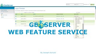 GeoServer Tutorial 7  Web Feature Service Operations [upl. by Camroc]