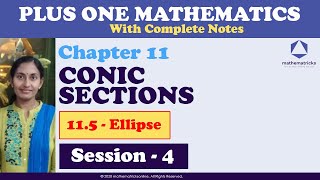 EllipseConic SectionsClass 11 MathsPlus OneChapter 11MalayalamNCERTCBSE [upl. by Naryk182]