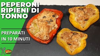 Peperoni ripieni di TONNO al forno SQUISITI 😋  Troppo Gusto [upl. by Noseimaj966]