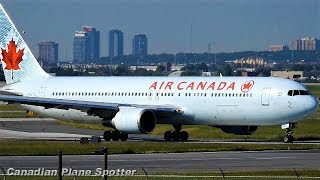 Air Canada 767300 Takeoff at Toronto Pearson Airport YYZ [upl. by Herra]