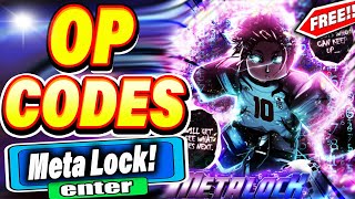 ALL NEW SECRET CODES IN ROBLOX META LOCK new codes in roblox Meta Lock  NEW [upl. by Anma]