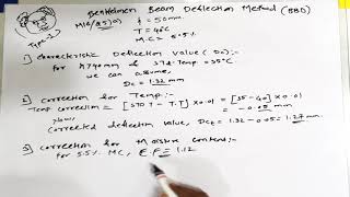 Benkelman Beam Deflection BBD  Part 2  Correction of Deflection Values  TRE  Highway Engg [upl. by Ekenna]